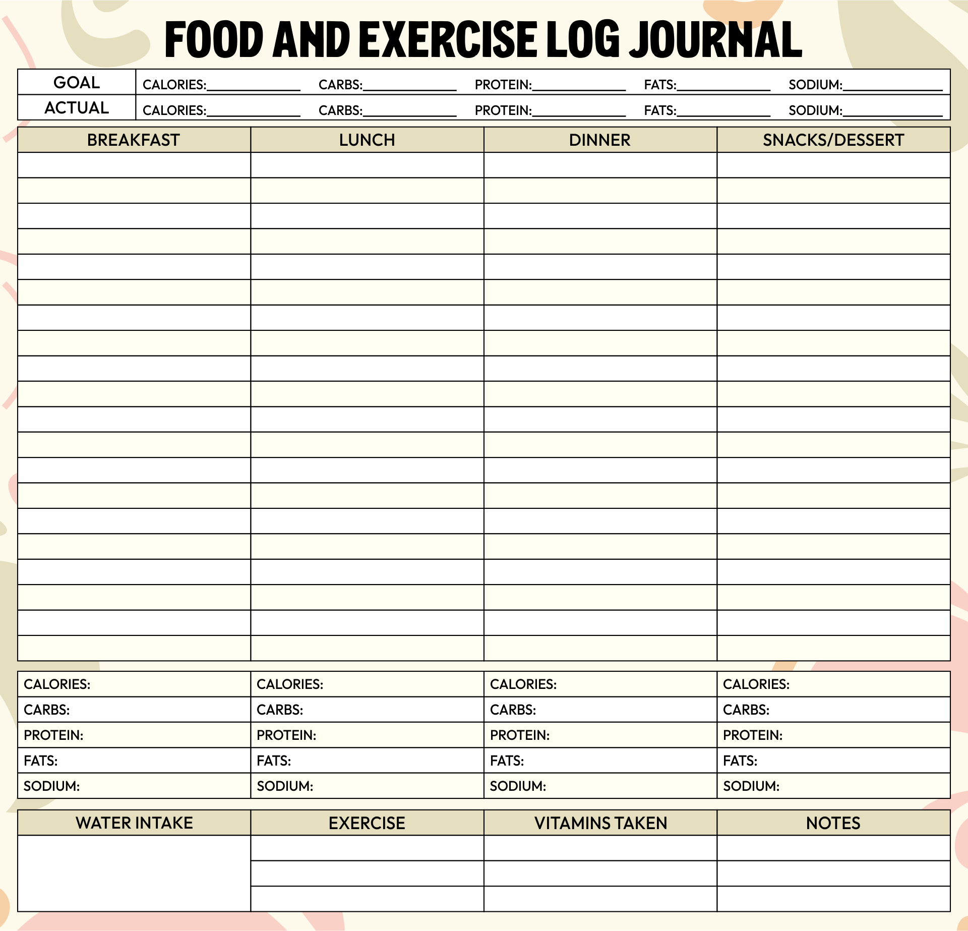 Journal Printable Images Gallery Category Page 2 Printablee