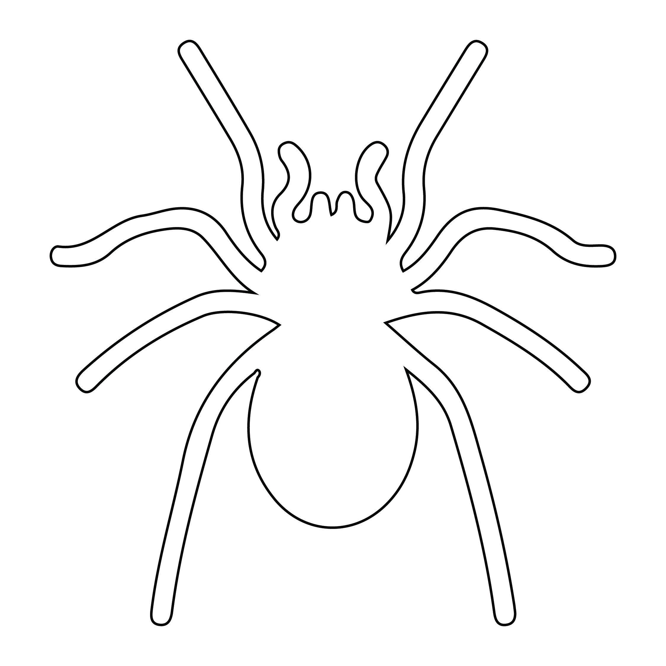 Printable Spider Template Printable Templates