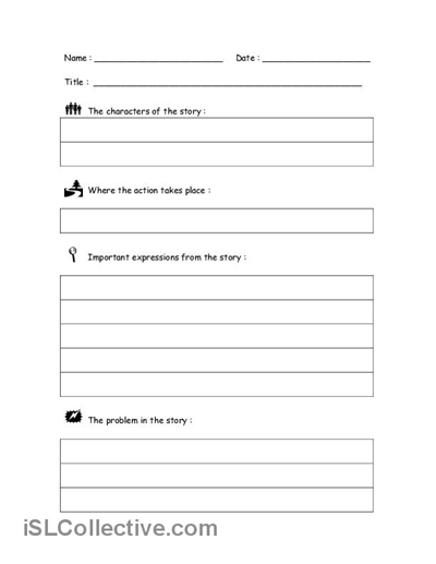 High school book reports forms