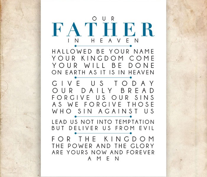 7 Best Images of The Lord's Prayer Words Printable Lord S Prayer to