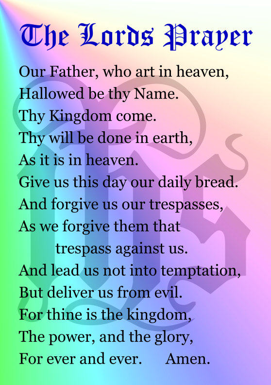 7 Best Images of The Lord's Prayer Words Printable Lord S Prayer to