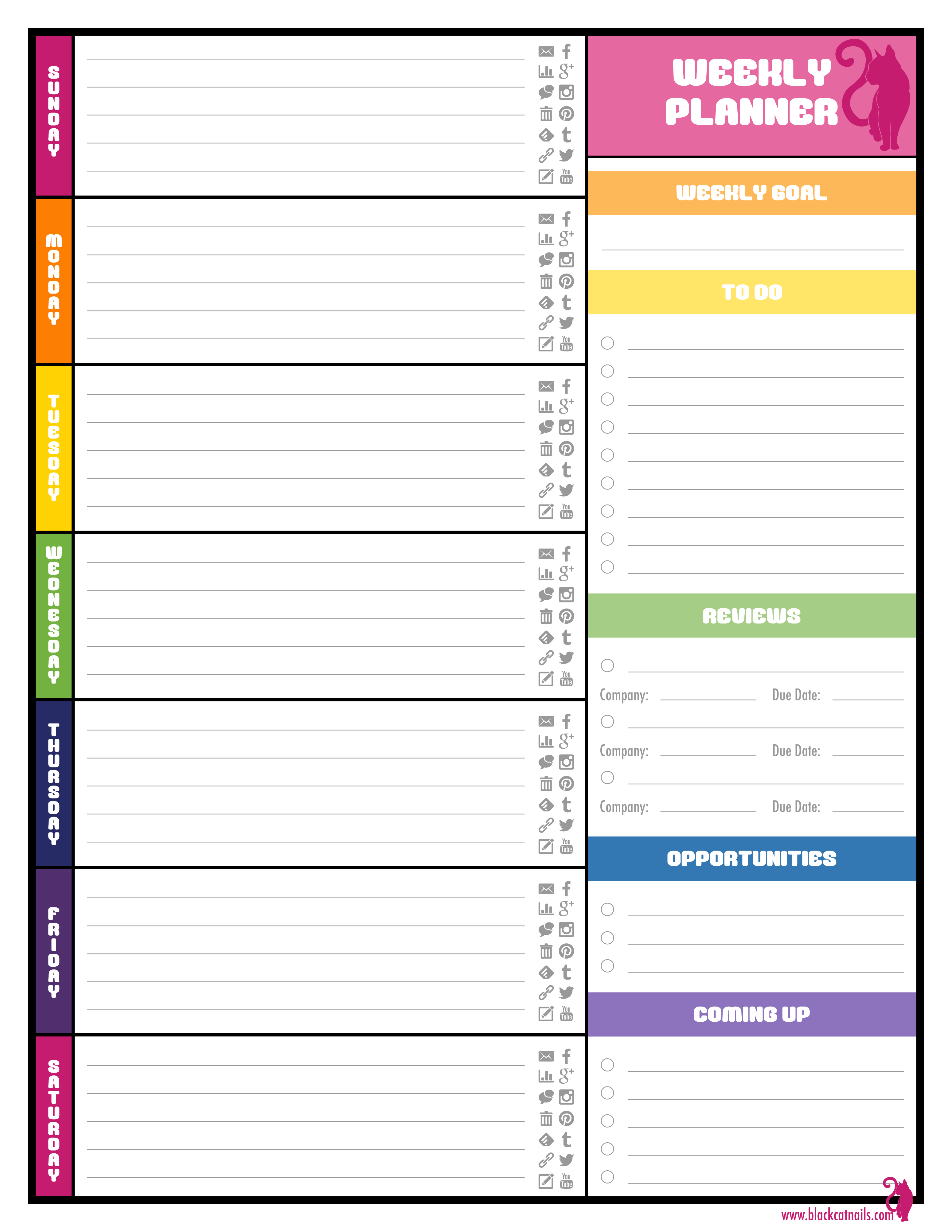6 Best Images of Printable To Do List Weekly Monthly Planner