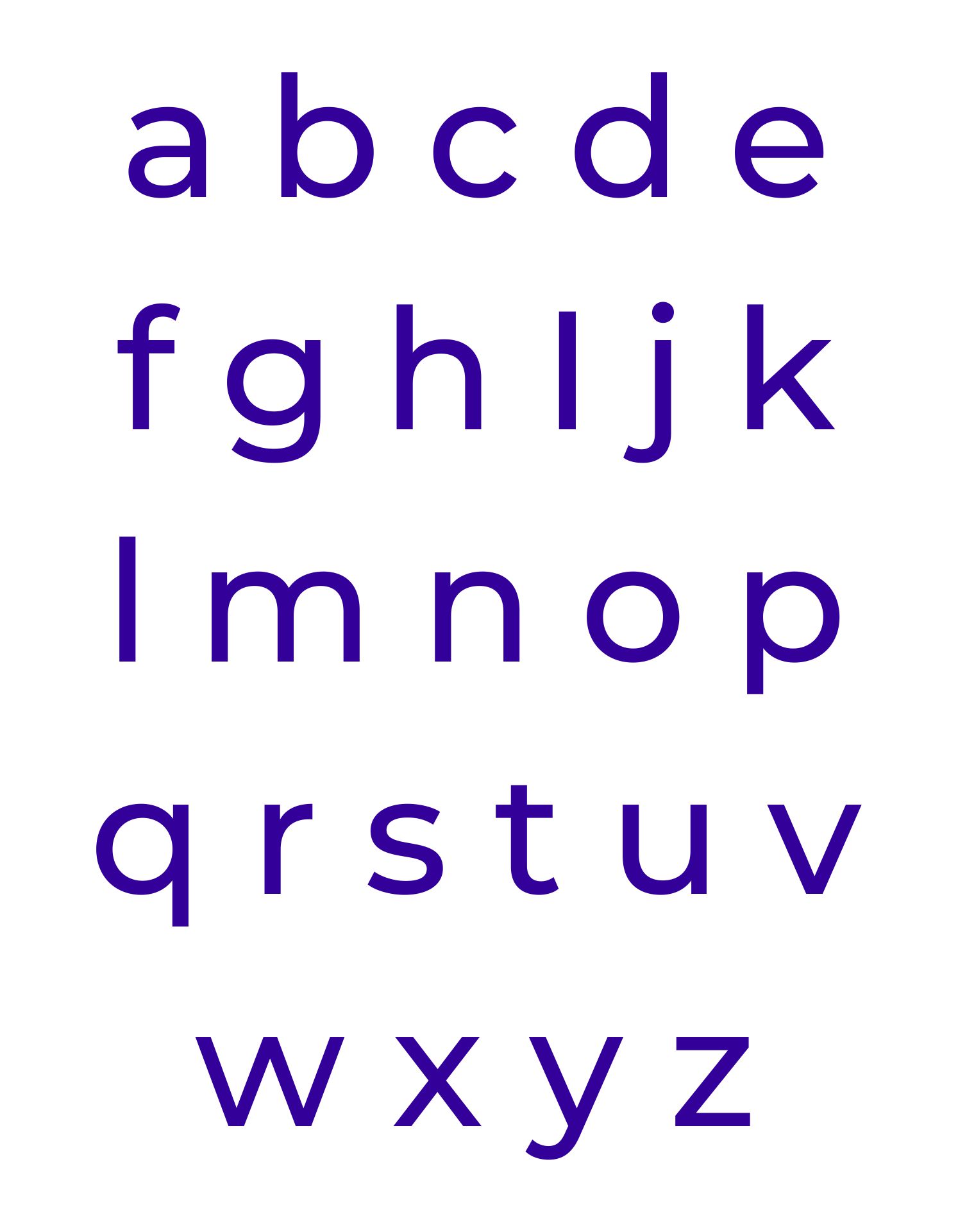 Free Printable Alphabet Letters