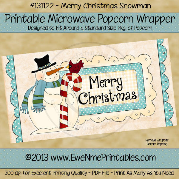 5 Best Images Of Microwave Popcorn Wrappers Printable Christmas 5 Best Images Of Microwave Popcorn Wrappers Printable Christmas