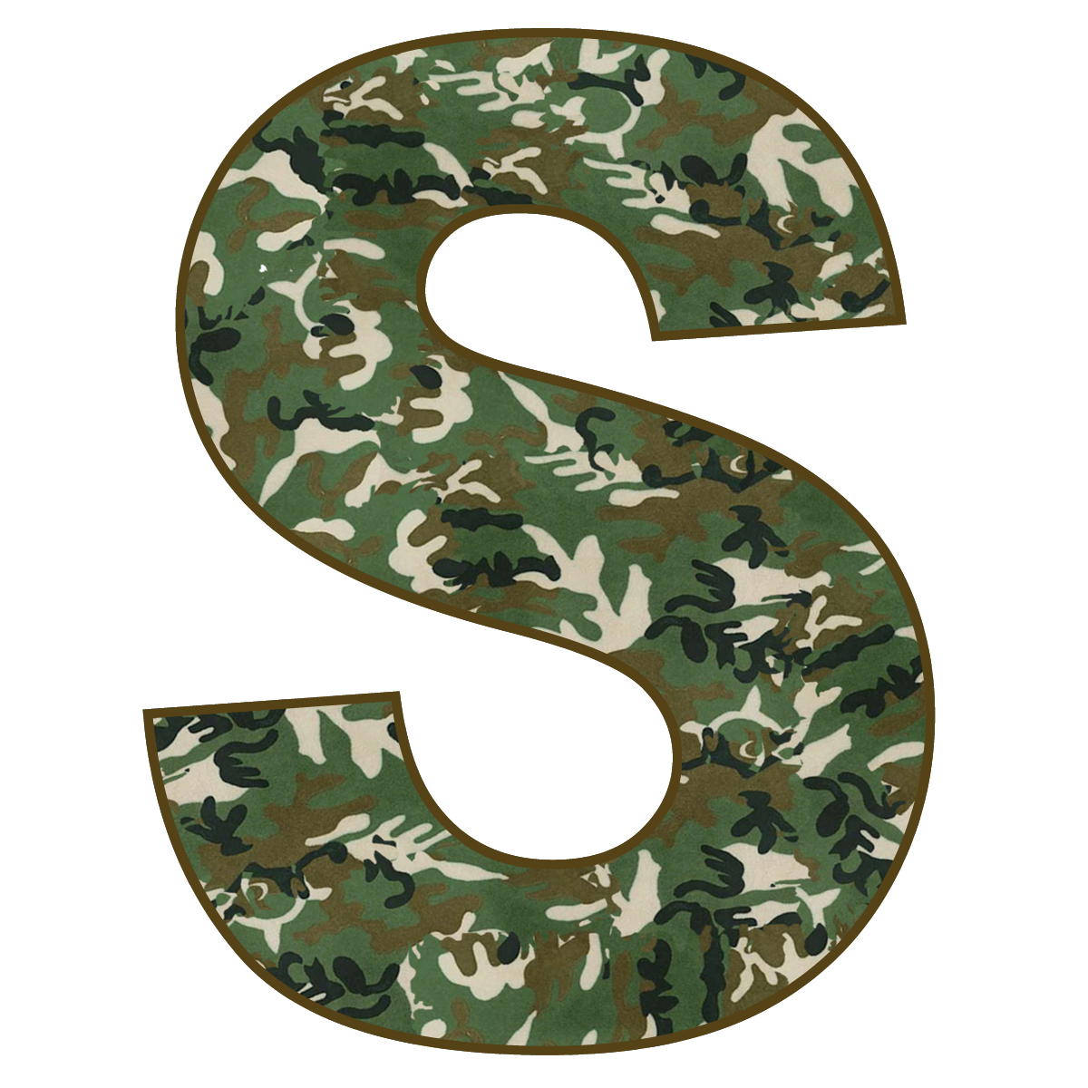 Free Printable Camouflage Letters