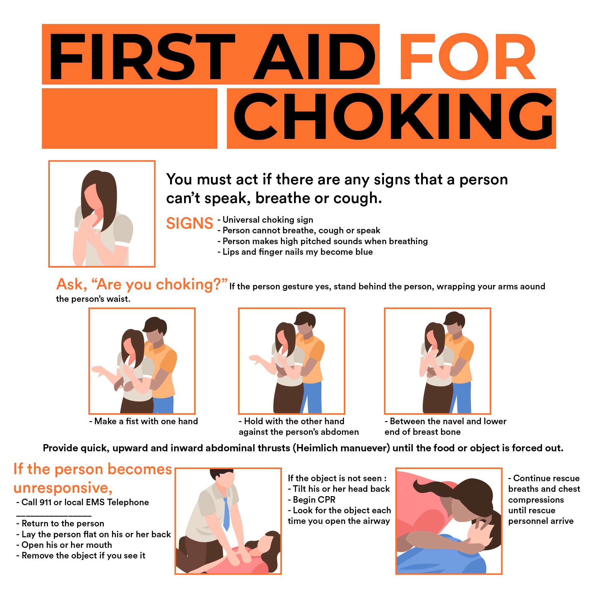 8 Best Images Of First Aid Choking Poster Printable Printable First 
