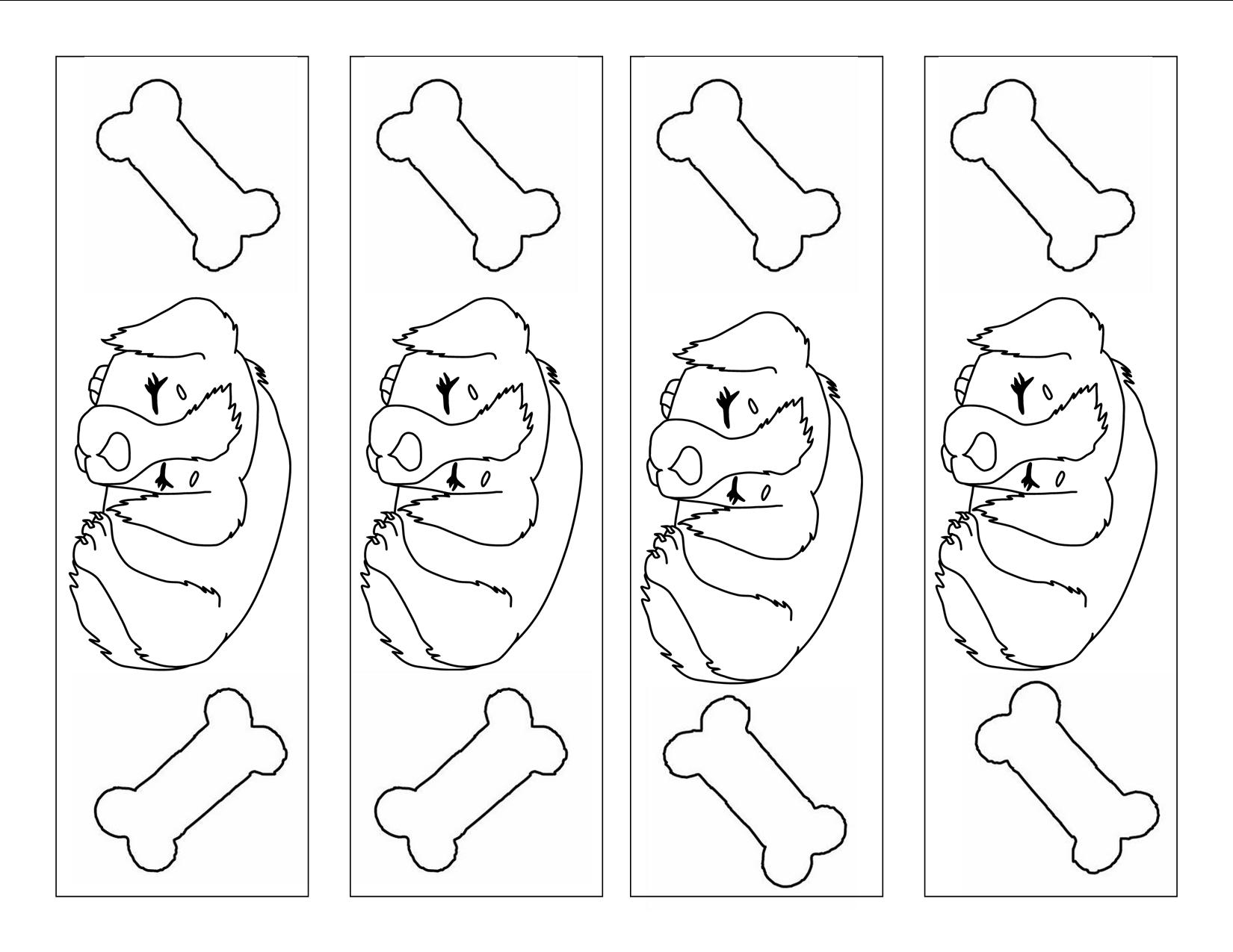 5 Best Images of Printable Puppy Bookmarks Cute Puppy Bookmarks Print