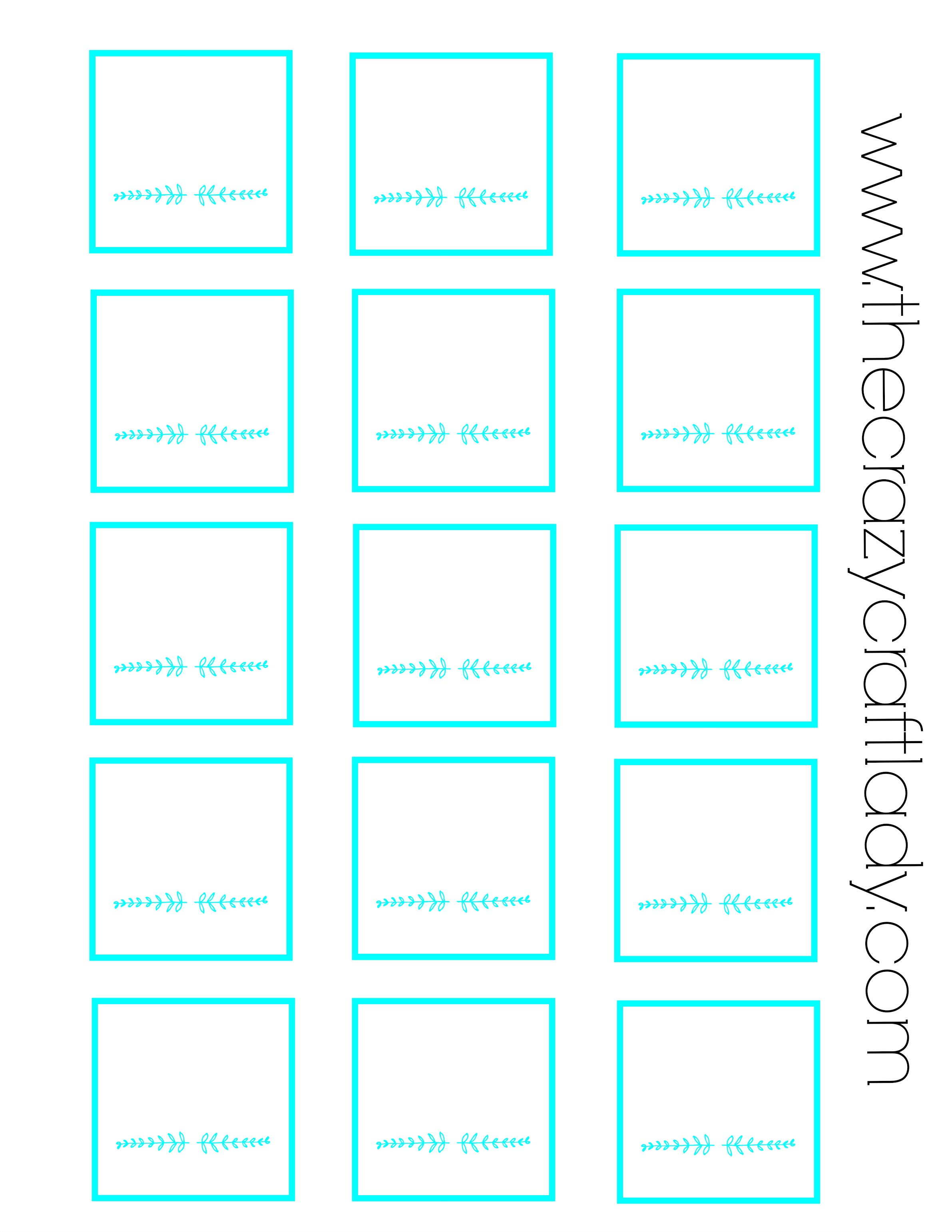Label Printing Template Free