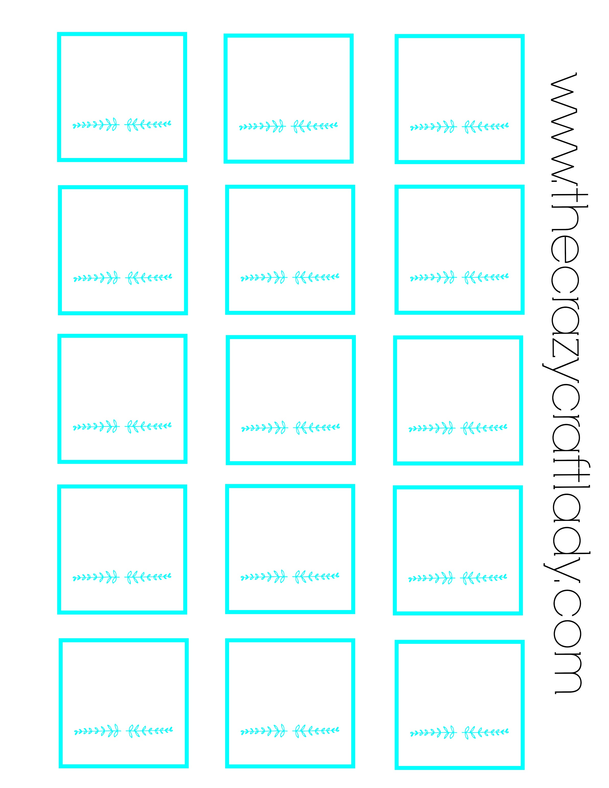 Free Printable Jar Labels Template