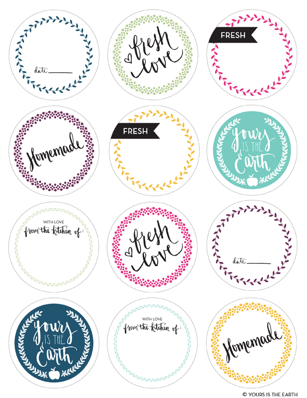 4 Best Images of Mason Jar Lid Labels Printable Free Mason Jar Lid