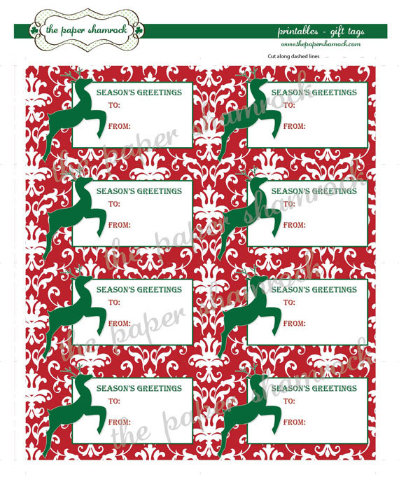 7 Best Images of Gift Bag Tags Printable Free Printable