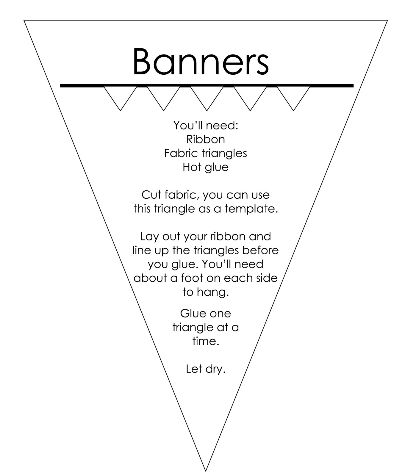 Free Triangle Banner Template