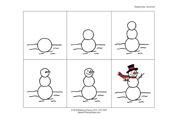 6 Best Images of Snowman Sequencing Worksheet Printable Free