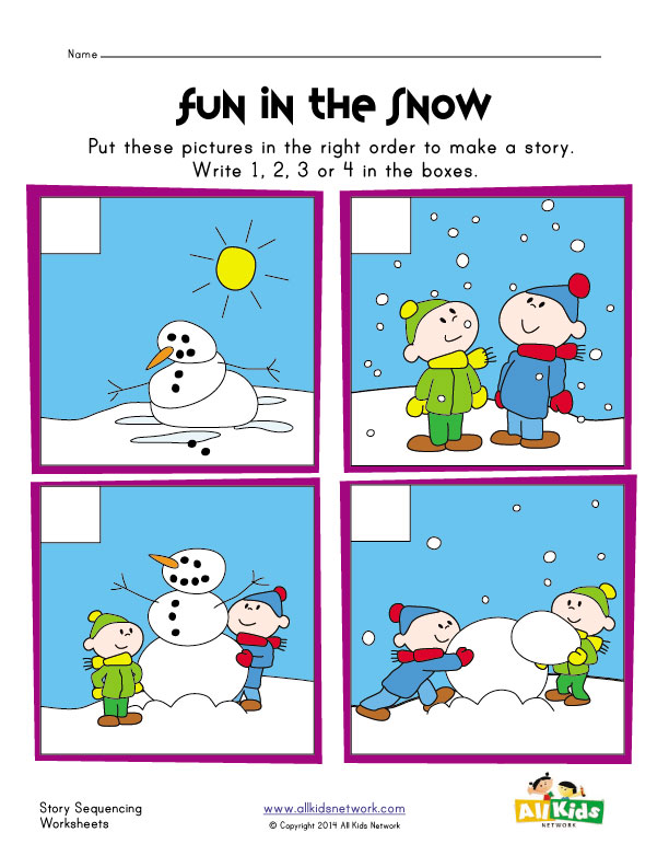 6 Best Images of Snowman Sequencing Worksheet Printable - Free