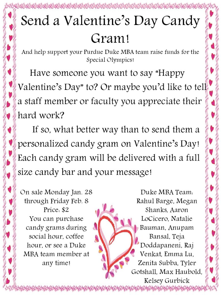 Valentine Candy Gram Template Valentine's Day card templates