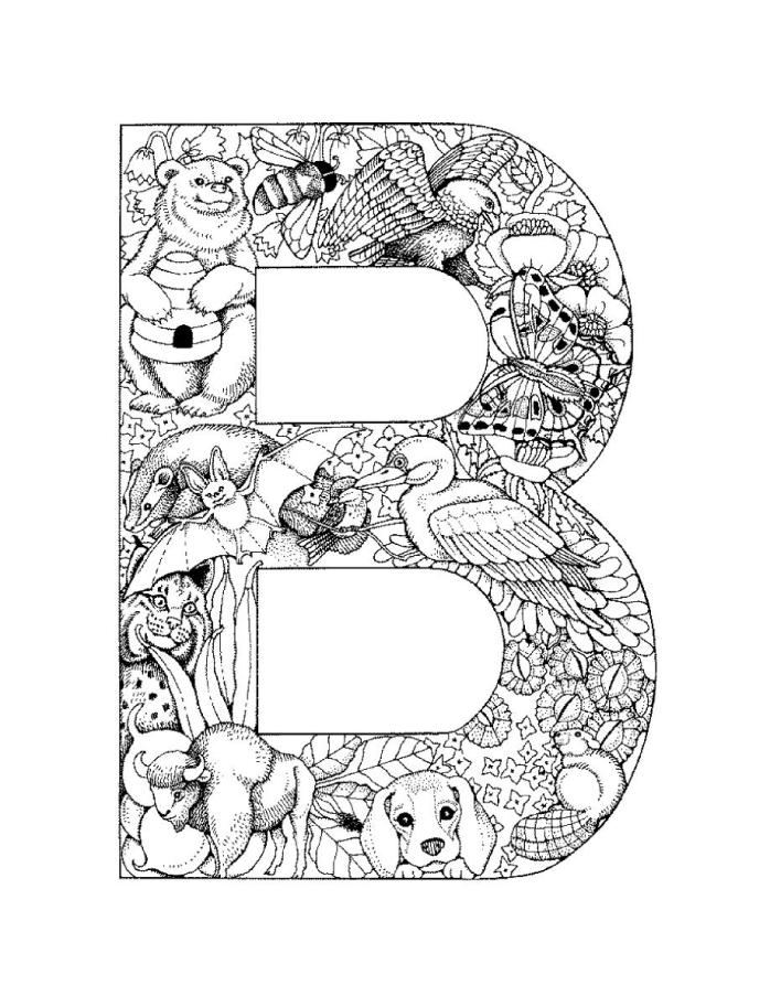 7 Best Images of Printable Adult Coloring Pages B - Adult Coloring