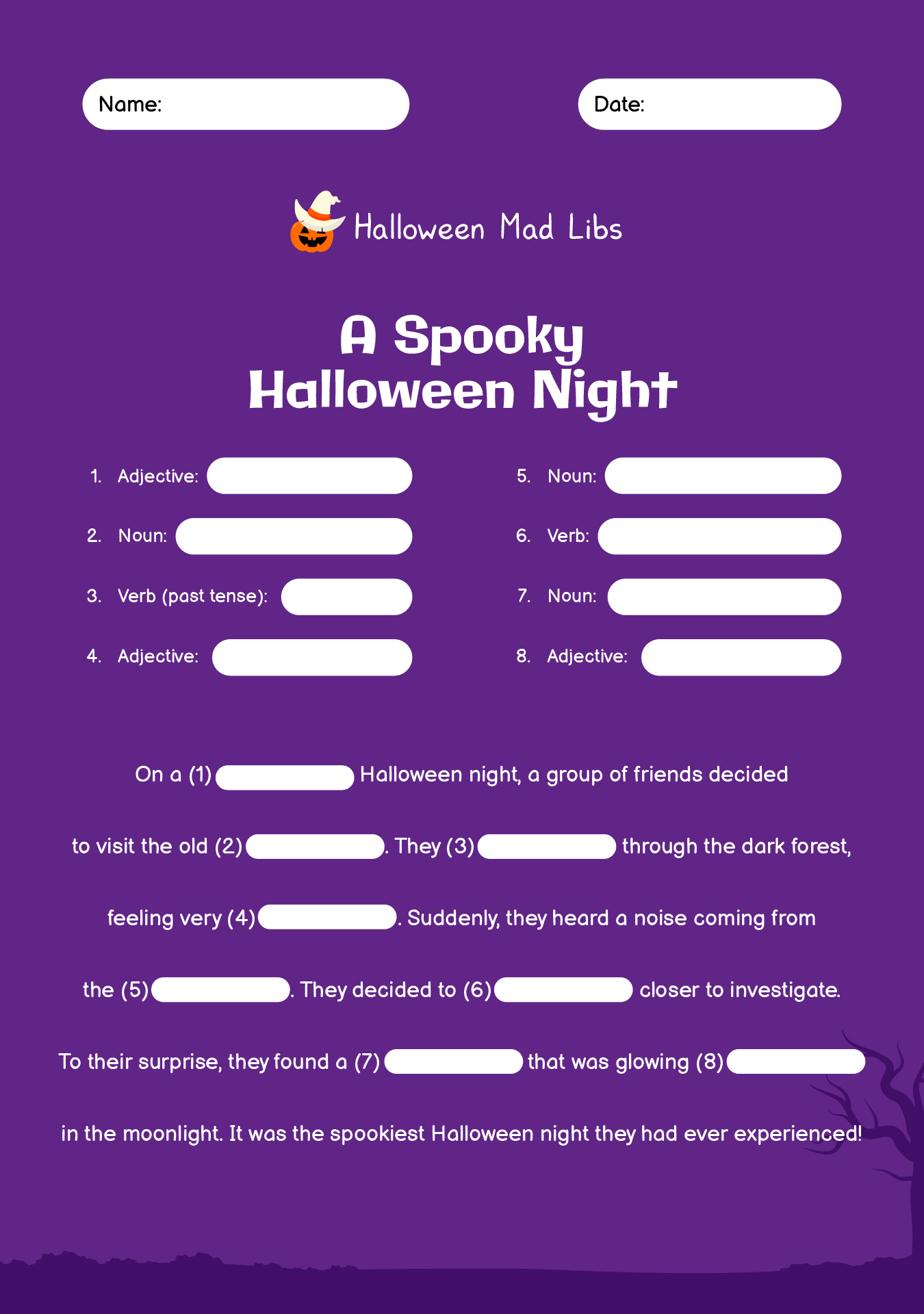 Mad Lib Printables