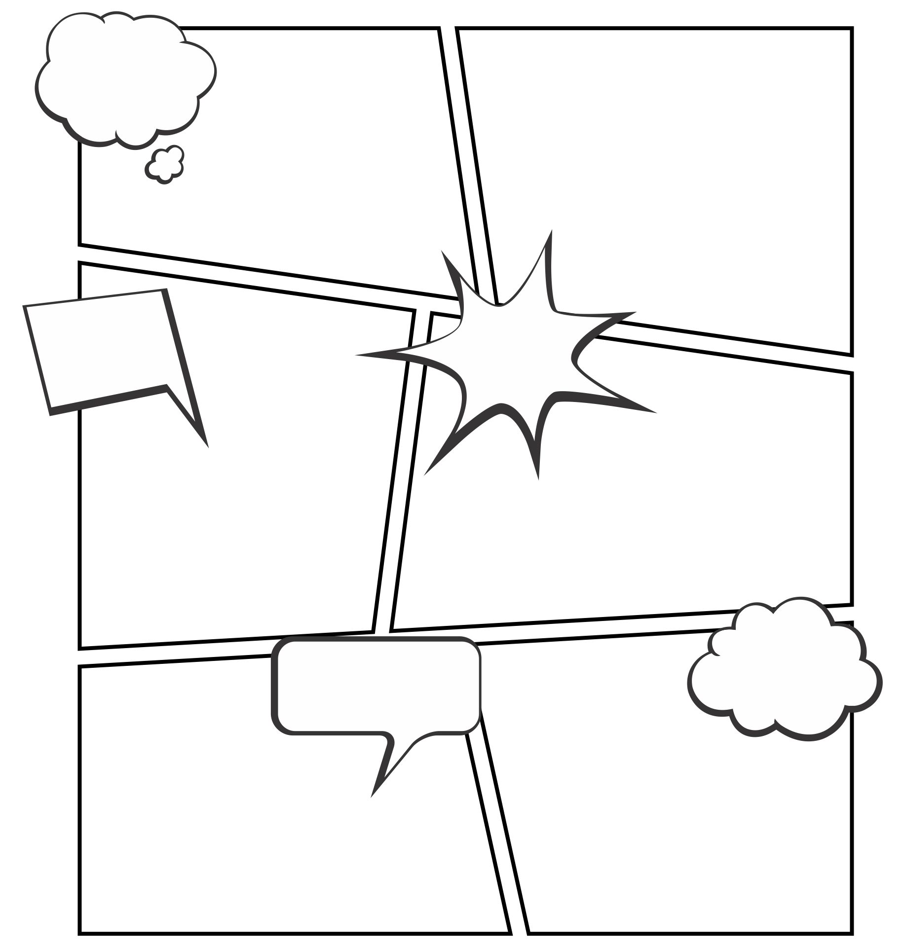 7 Best Images Of Comic Strip Bubbles Printable Comic Book Speech
