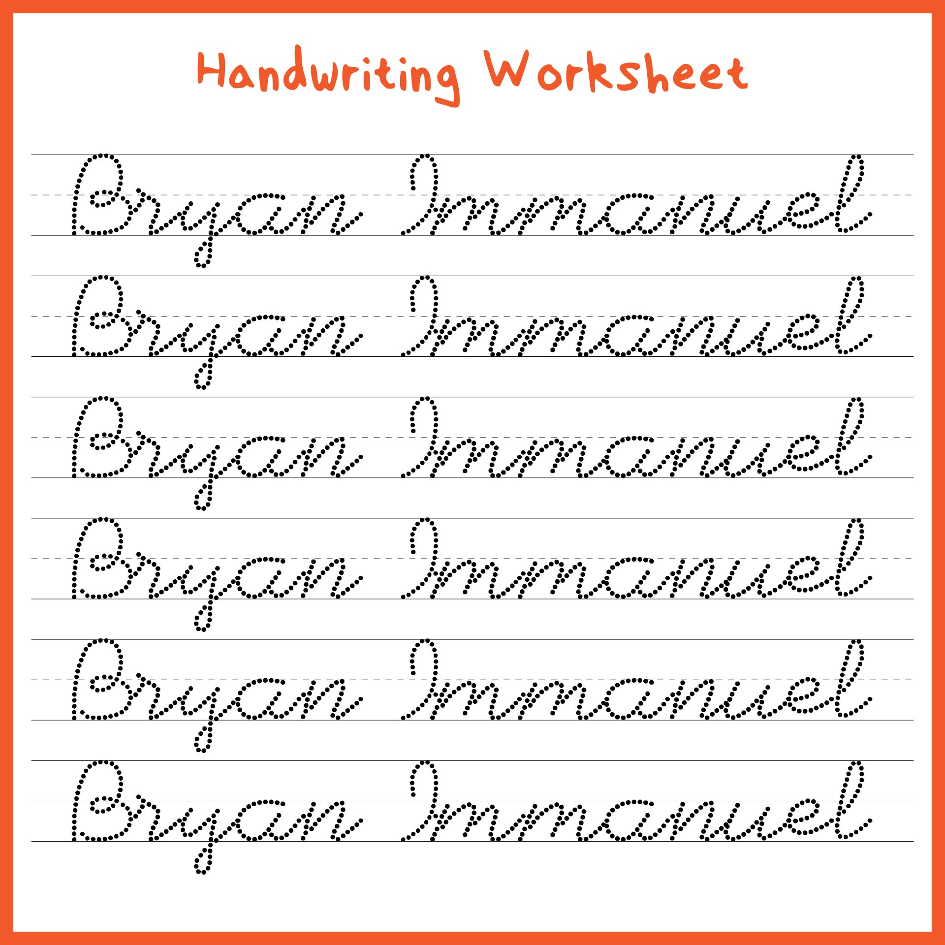 7 Best Images Of Handwriting Printable Kindergarten Worksheets Practice Writing Letters