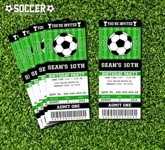 7 Best Images of Soccer Ticket Invitations Templates Free Printable
