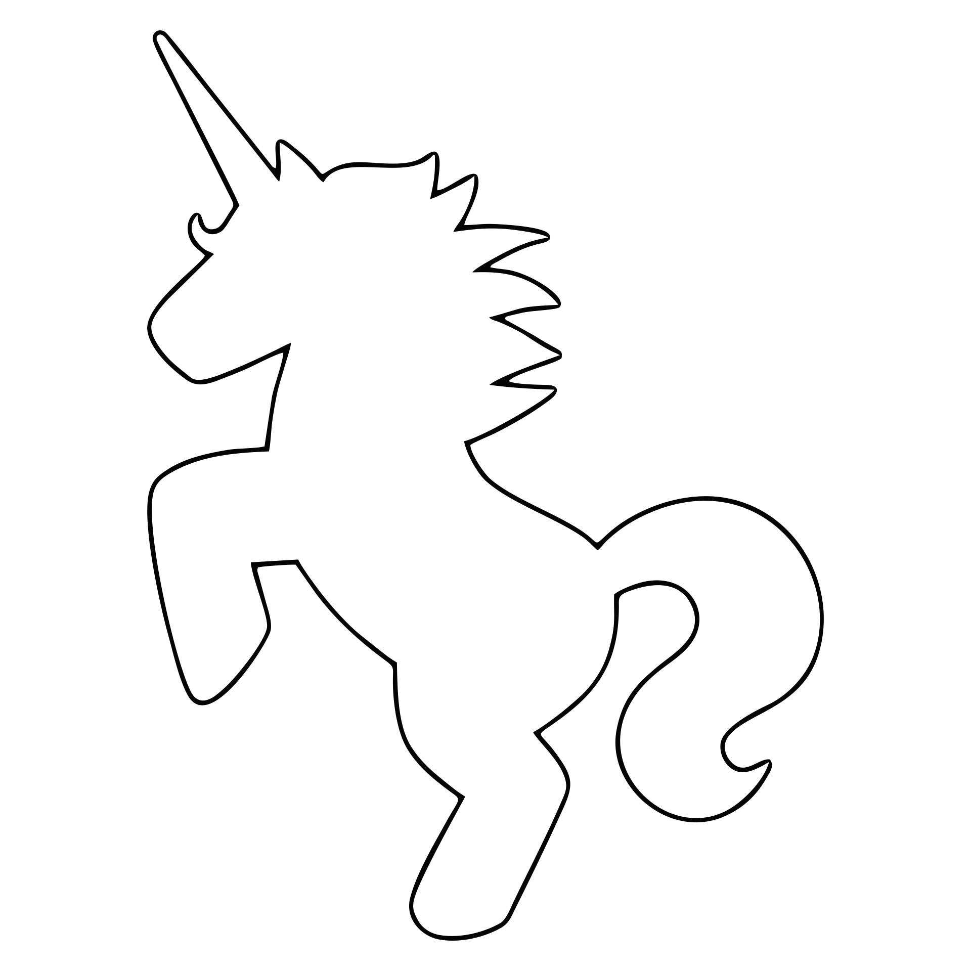 5 Best Images of Unicorn Stencils Free Printable Free Printable