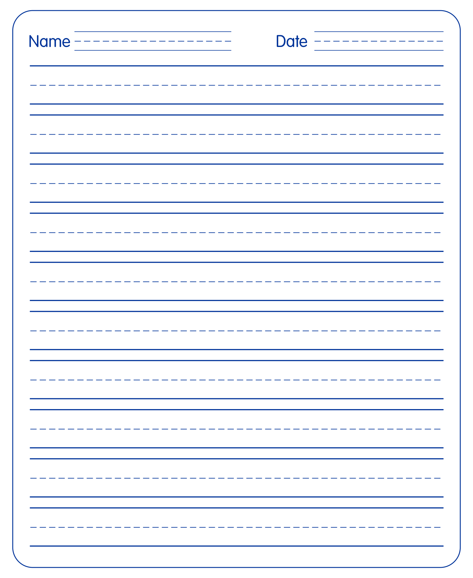 23 Printable Handwriting Paper For Kids Homecolor Homecolor