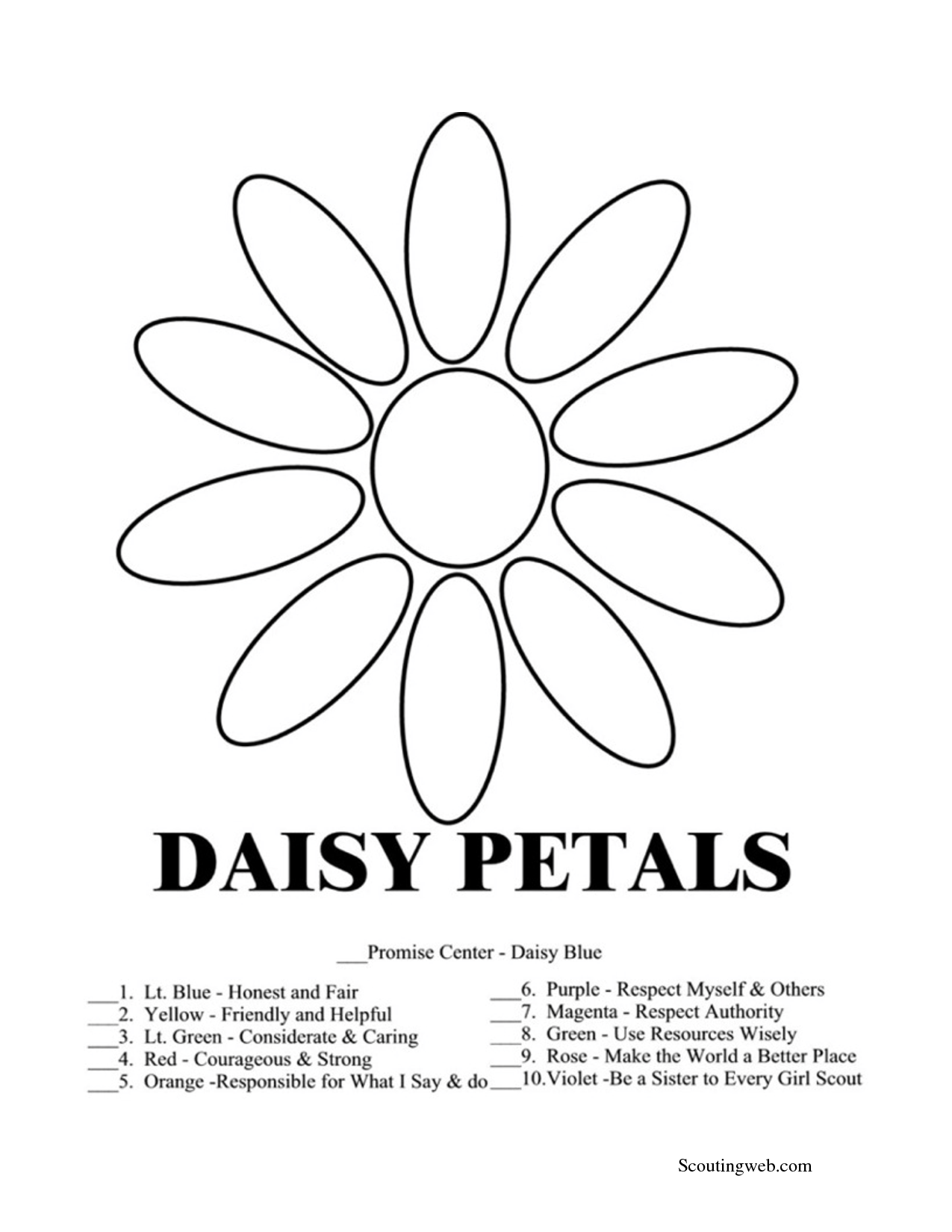daisy coloring book pages - photo #25