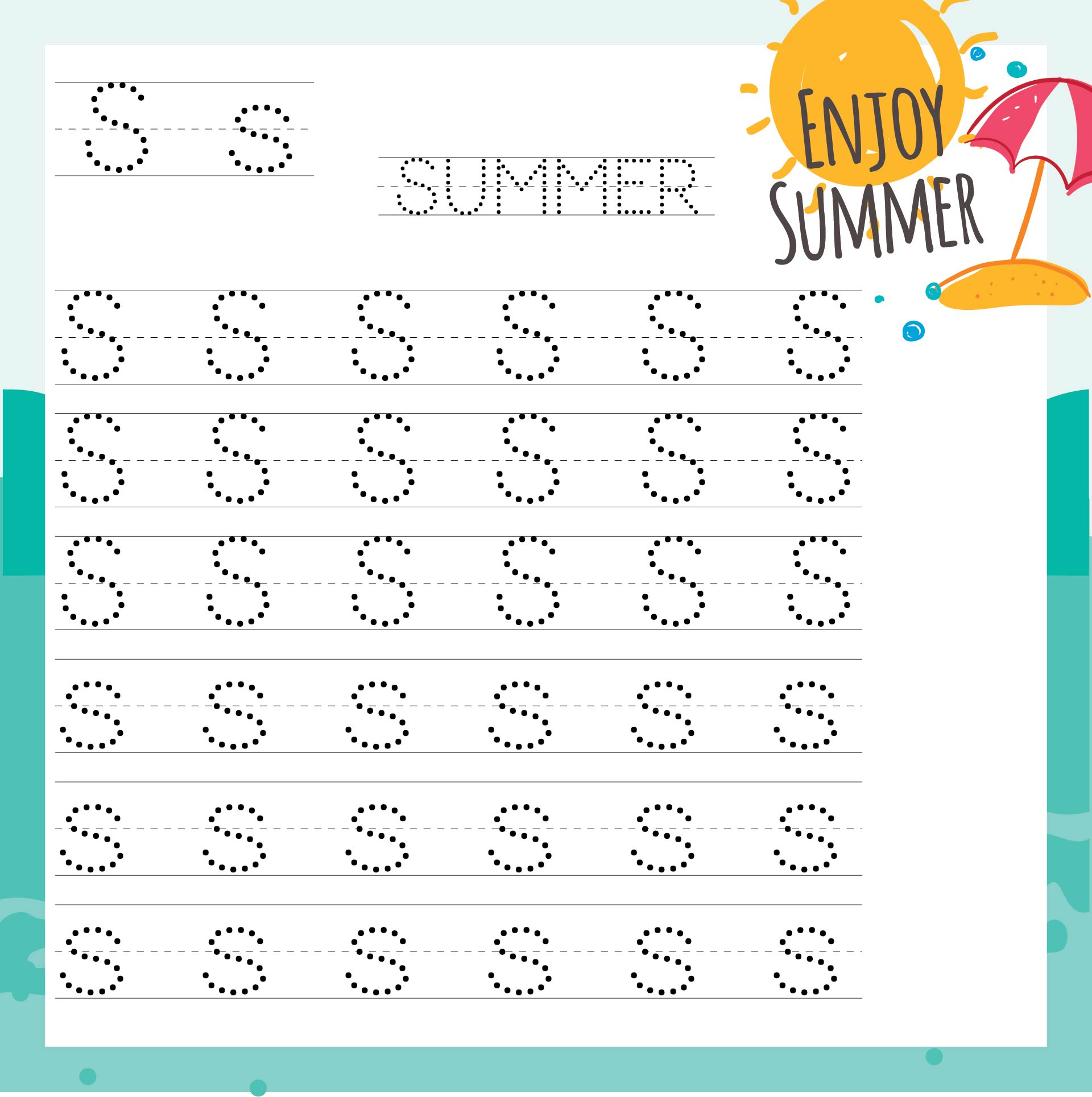 7 Best Images of Handwriting Printable Kindergarten Worksheets