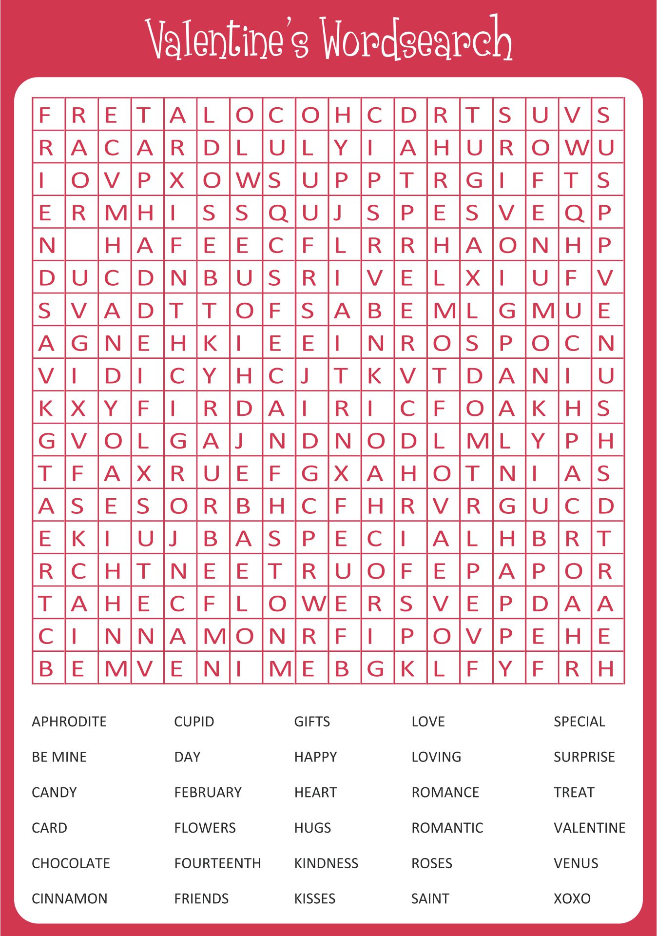 Free Printable Word Games