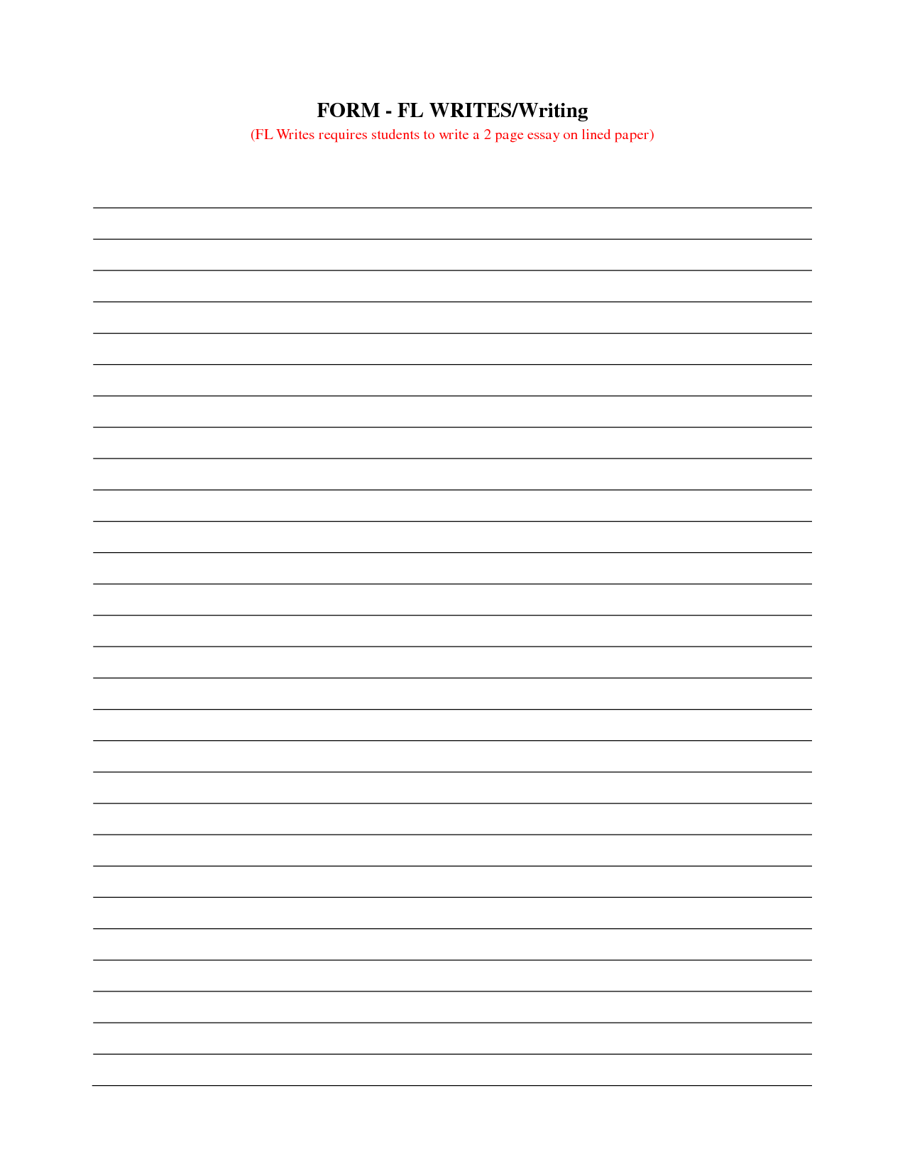 9 Best Images of STAAR Lined Writing Paper Printable - Printable Lined