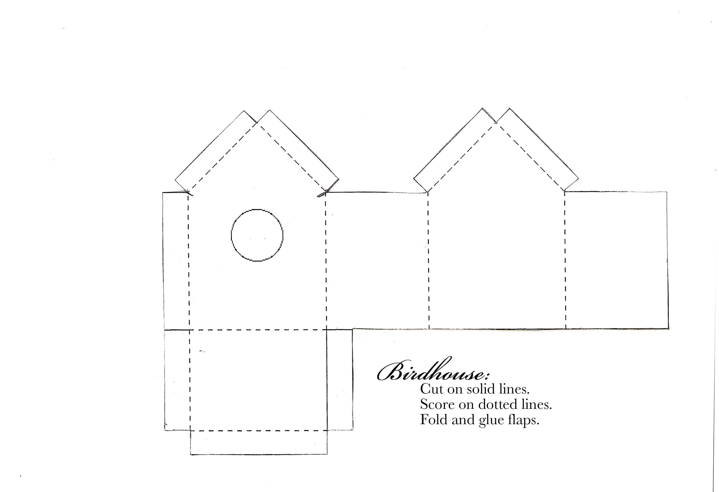 7 Best Images Of Paper House Printable Craft Templates 3D Paper House 