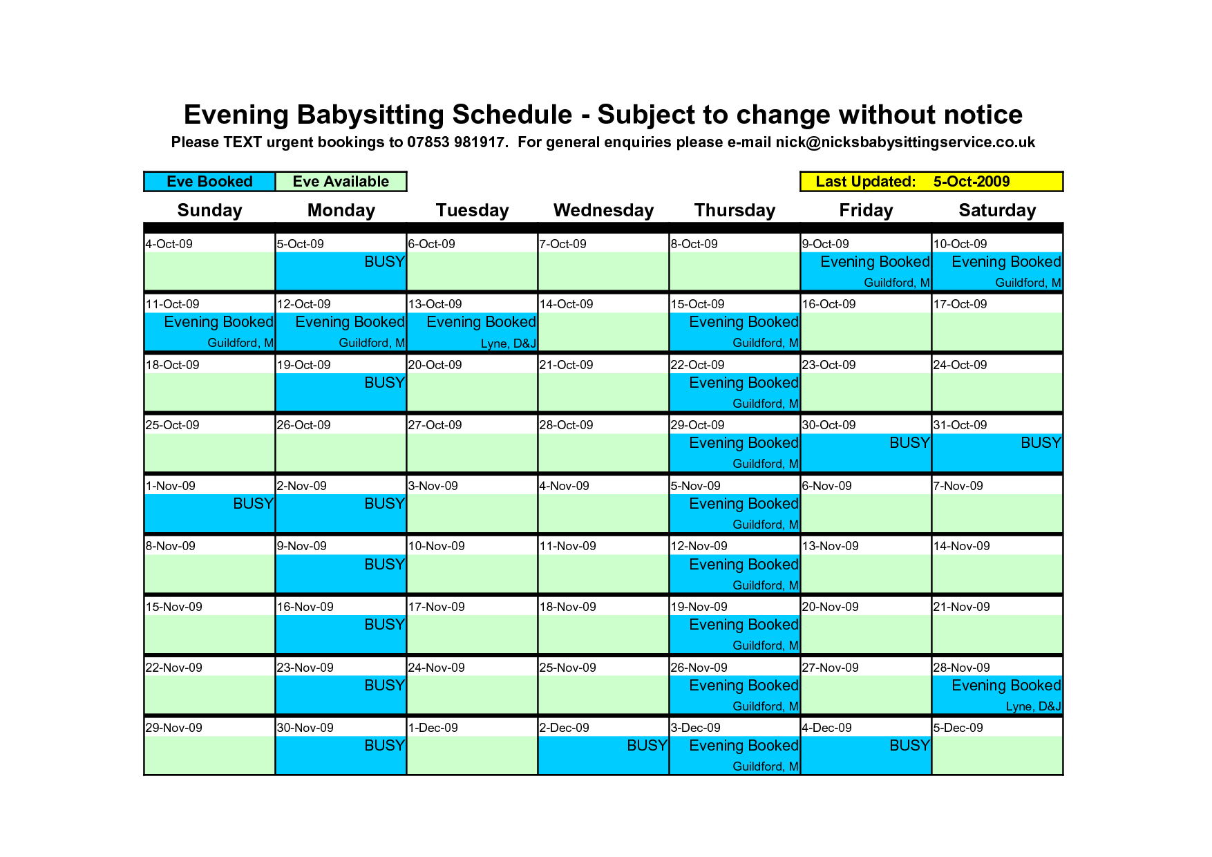 6 Best Images of Printable Baby Schedule For Babysitter Printable