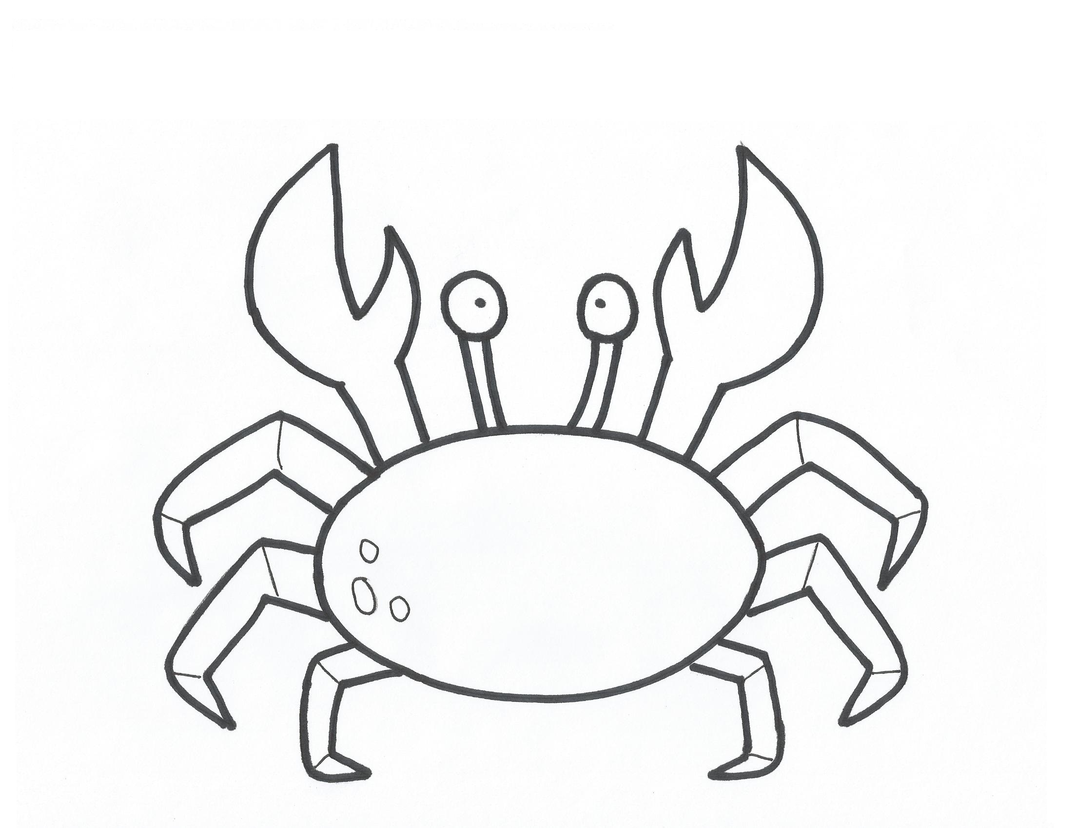 4-best-images-of-crab-outline-template-printable-crab-coloring-pages