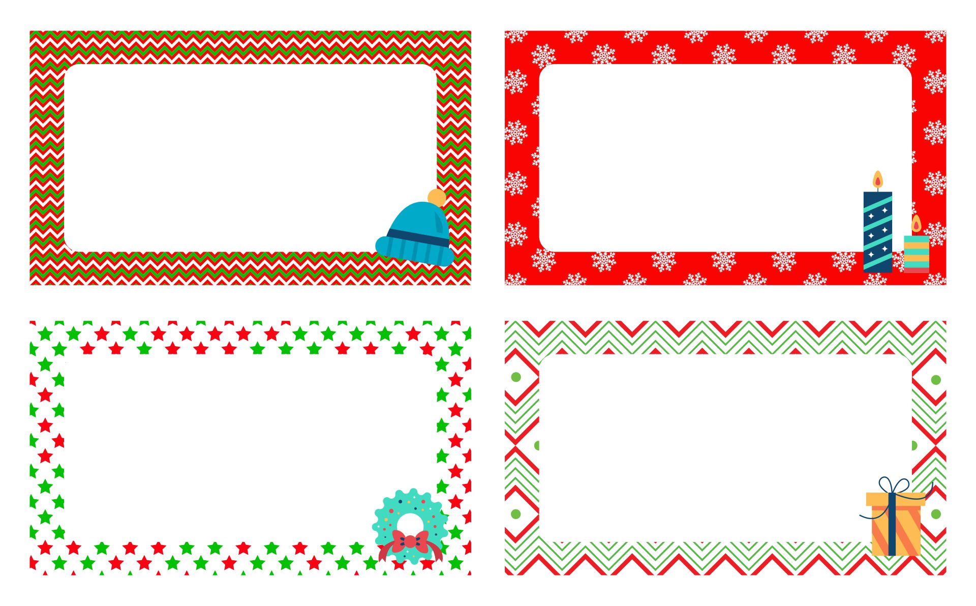 Free Christmas Name Tags Printable