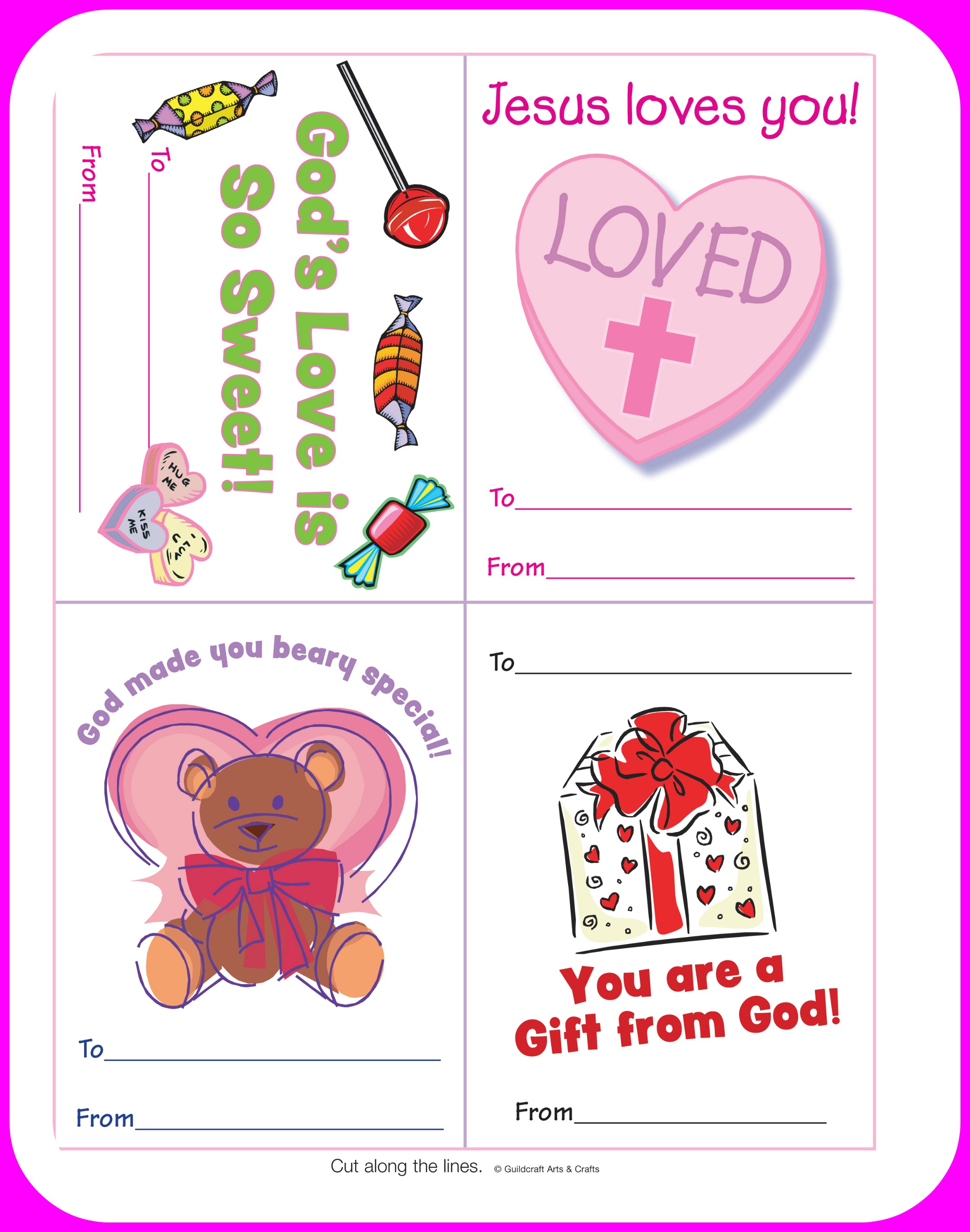 5 Best Images of Printable Christian Valentine Craft Valentine's Day