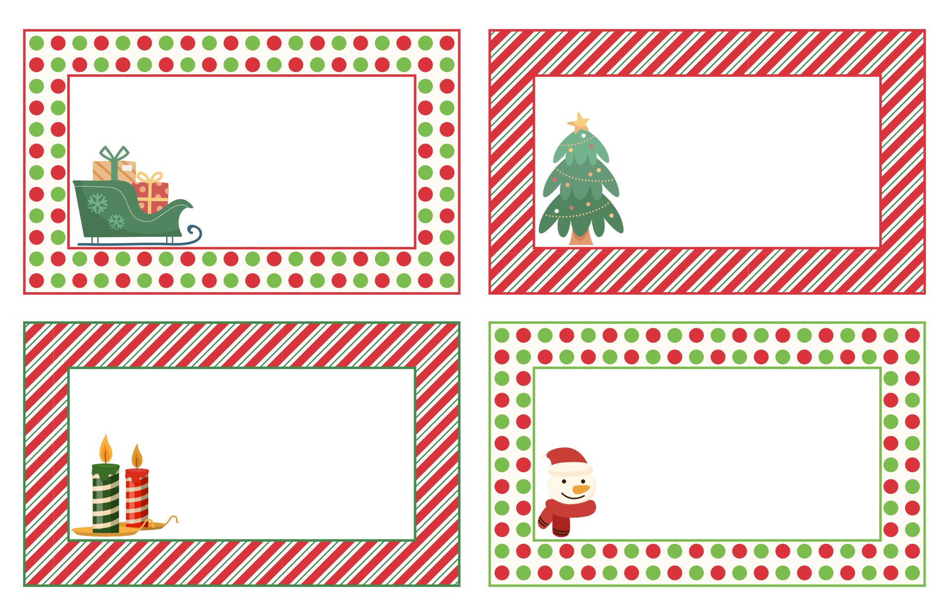 Free Printable Christmas Name Tags