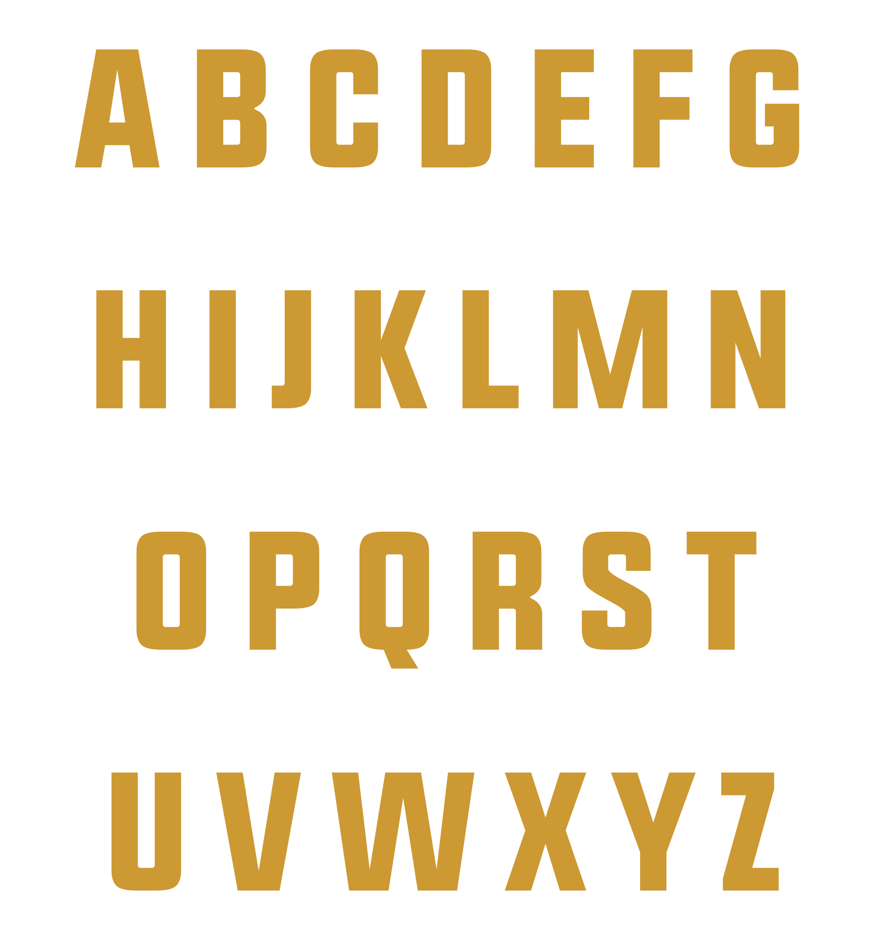 Fancy Letter Free Printable Alphabet Stencils Template - Printable