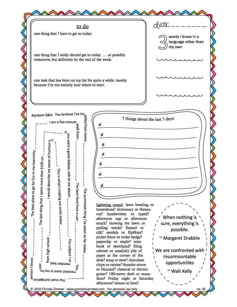 Free Printable Journal Pages Pdf 2023