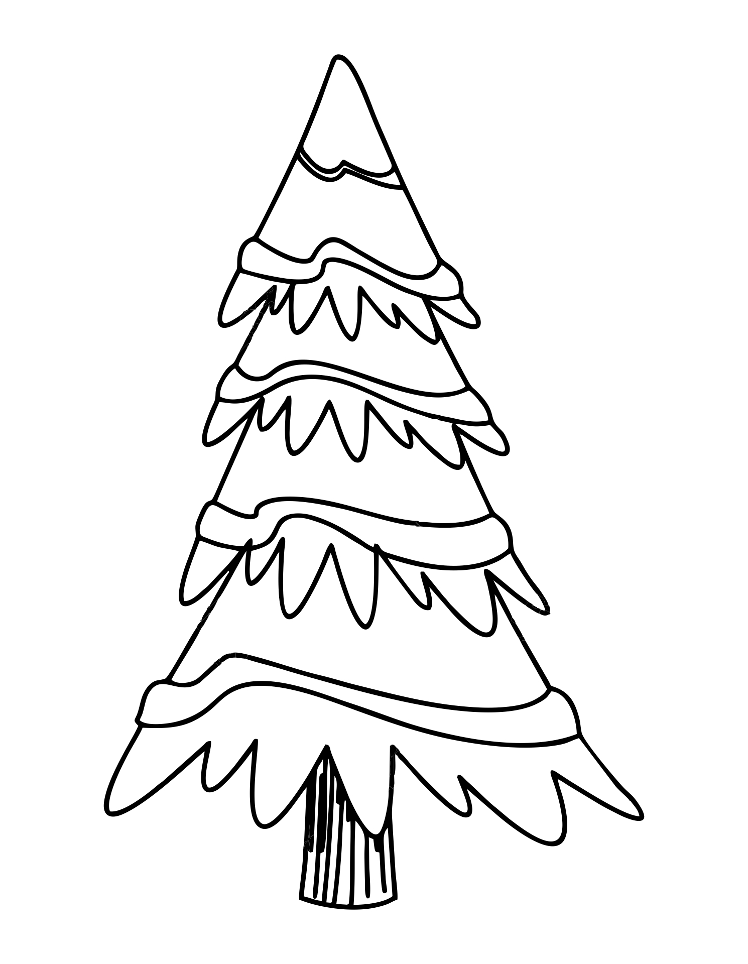 5 Best Images Of Printable Blank Christmas Tree Christmas Tree 