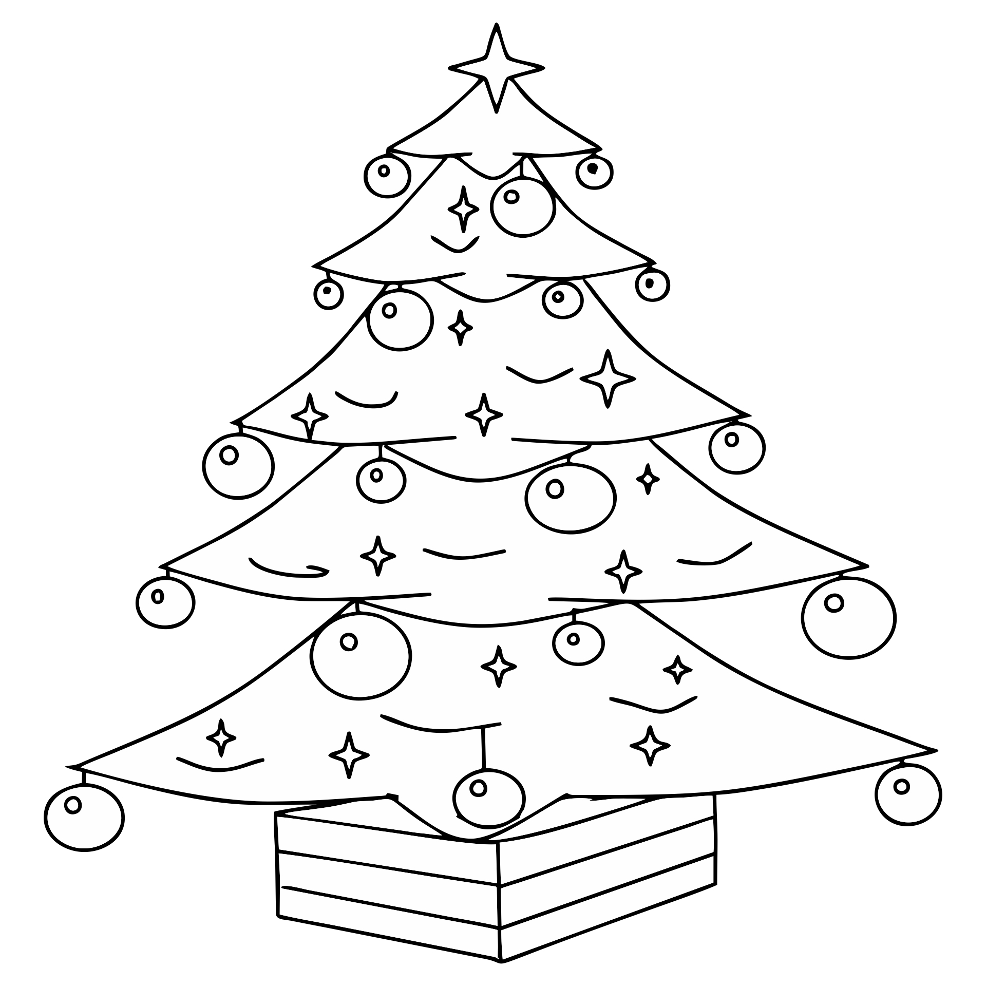 5 Best Images of Printable Blank Christmas Tree Christmas Tree