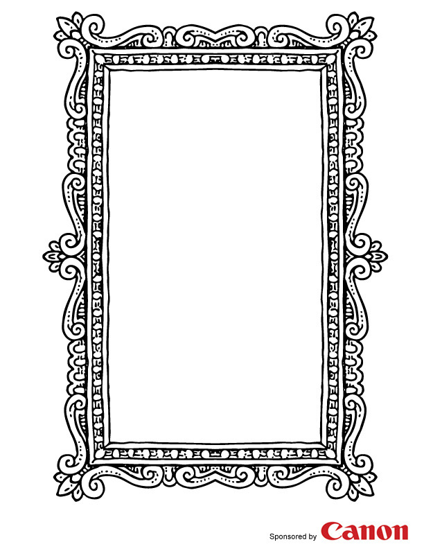 4 Best Images of 4X6 Picture Frame Template Printable Portrait Frame