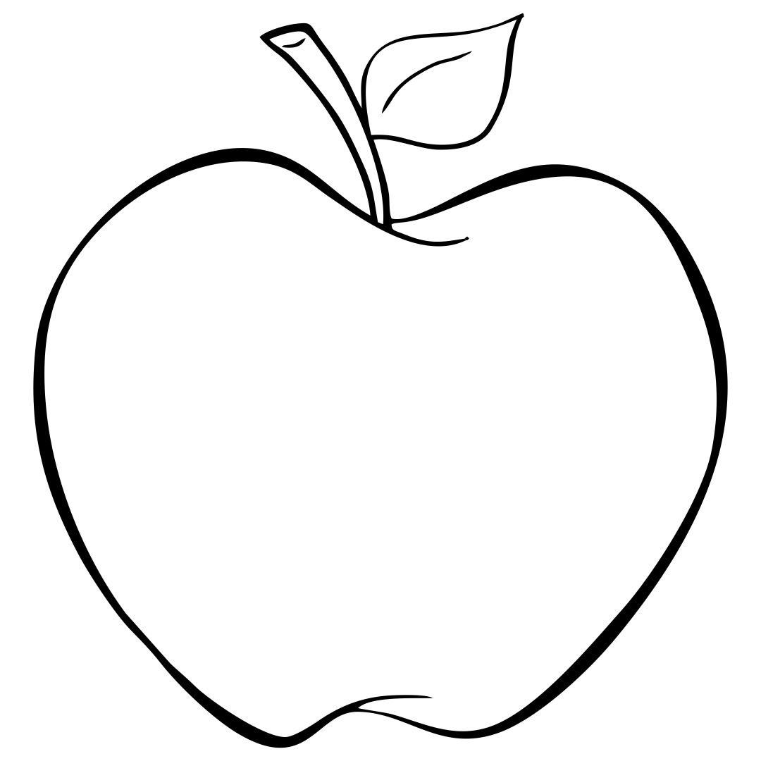 7 Best Images of Apple Template Printable Apple Outline Printable
