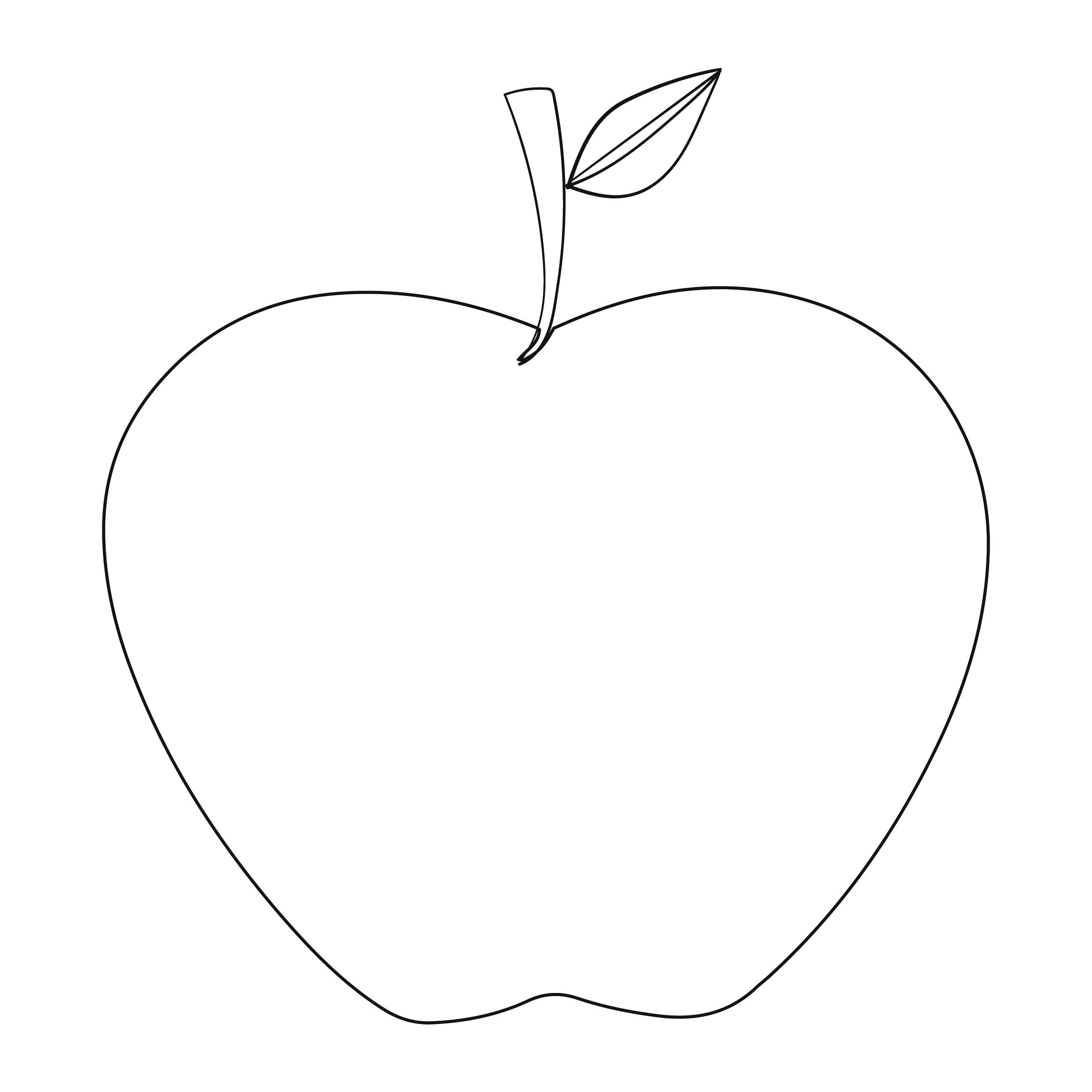7 Best Images of Apple Template Printable Apple Outline Printable
