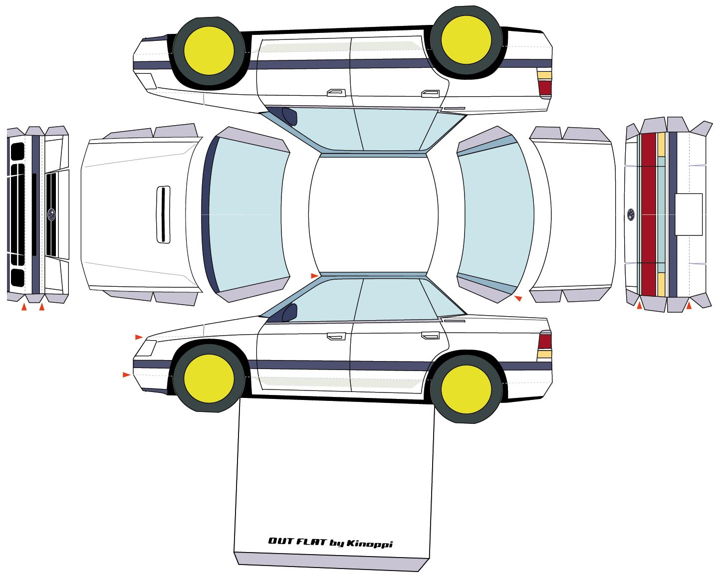 Paper Car Template