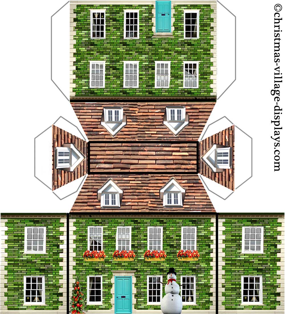 6 Best Images Of Printable Foldable Buildings 3d Paper Building