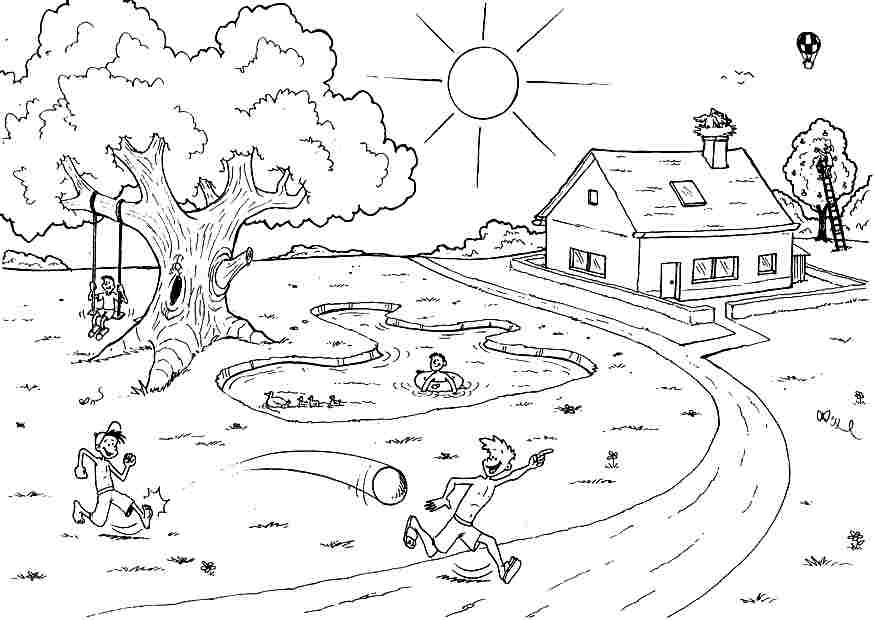 images of summer season for coloring pages - photo #16