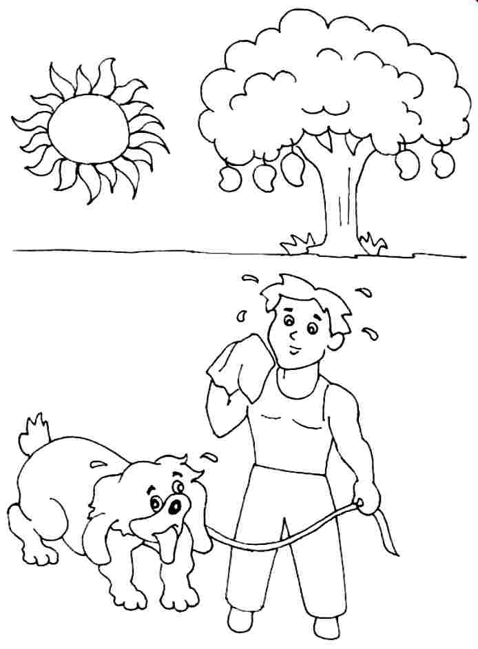 images of summer season for coloring pages - photo #5