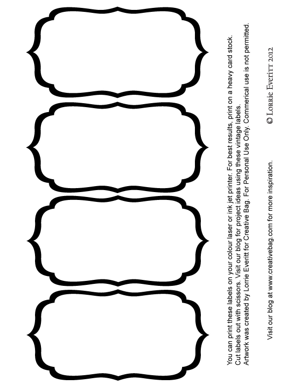 4 Best Images Of Black And White Printable Label Templates Free Black blank-label-template-template-business