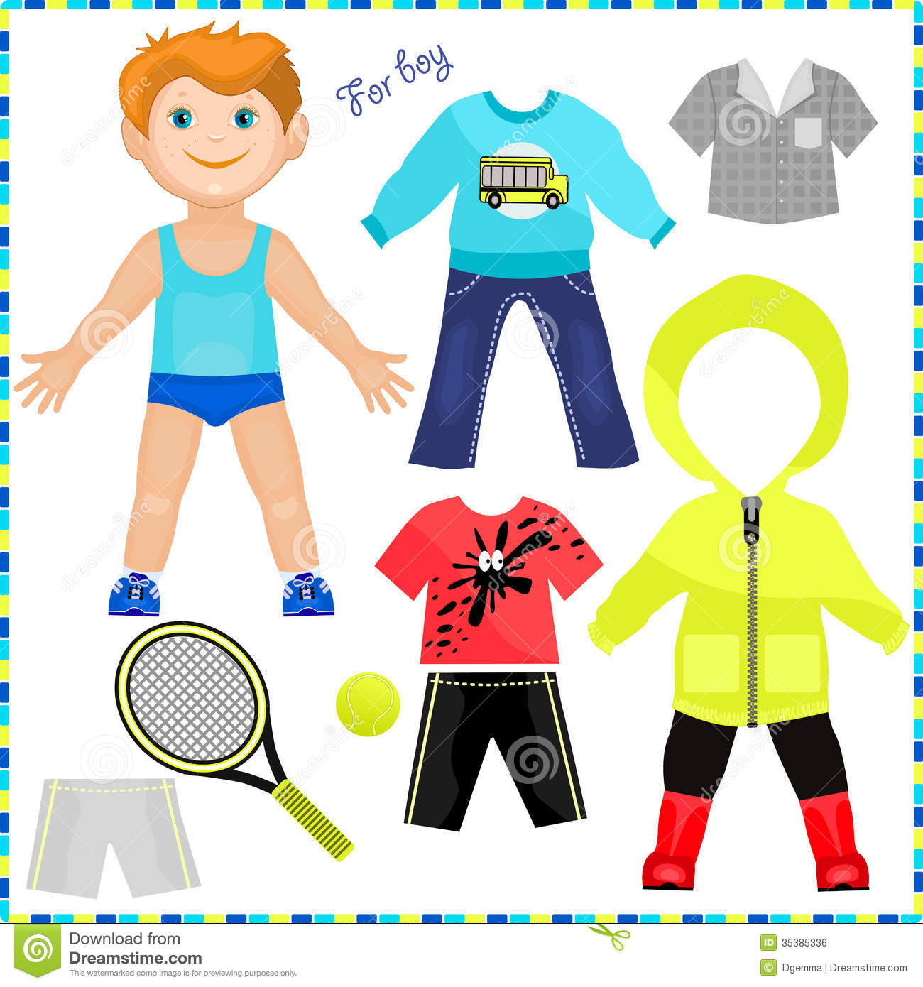 7 Best Images Of Printable Boy Clothes Winter Clothes Coloring Pages