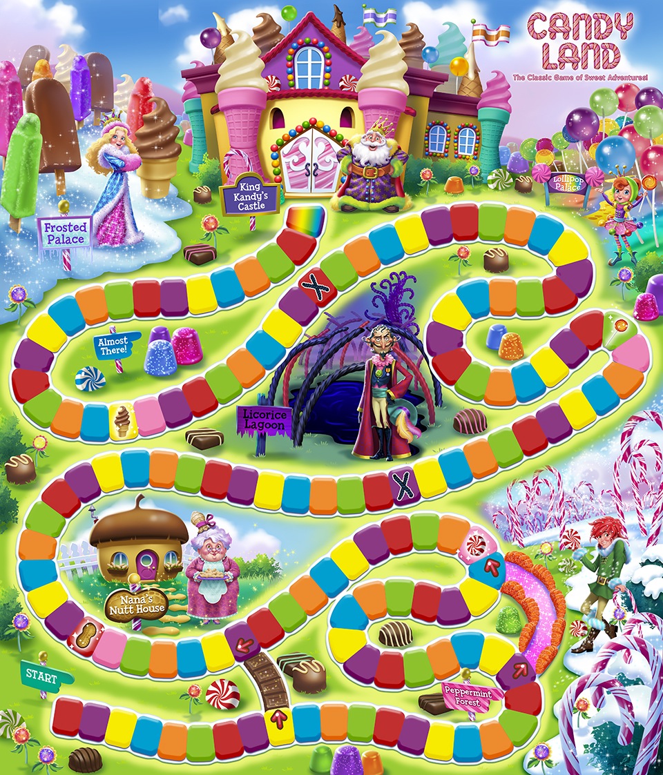 6 Best Images Of Free Printable Board Game Candyland Printable